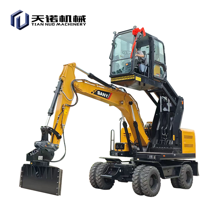 Excavator lift cab modification